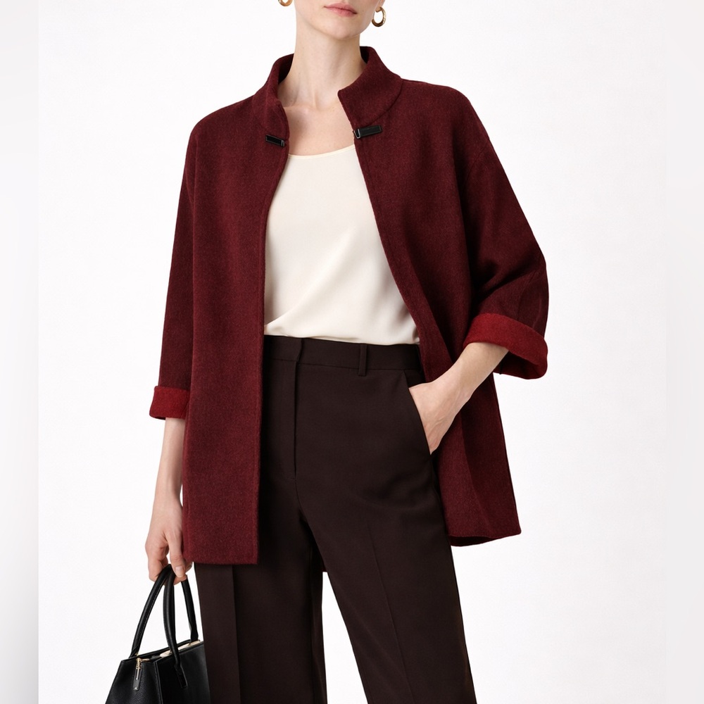 CHIARAMENTE - Sculptural Cardigan | Minimal Cape Silhouette